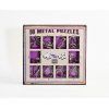 Set 10 metal puzzles morado