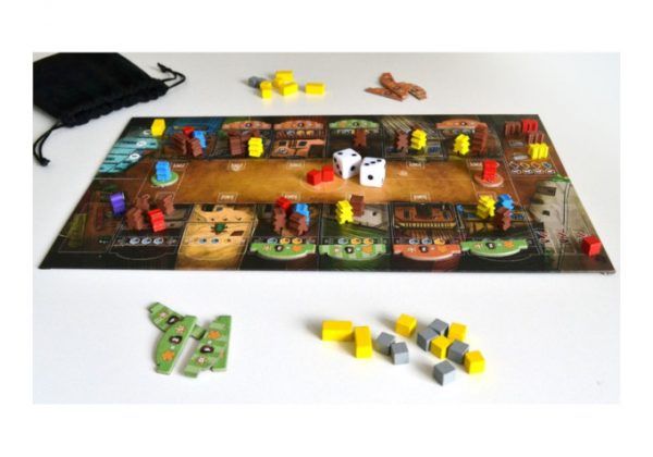 un puñado de meeples juego de mesa