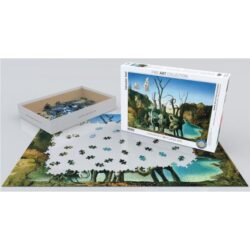 Puzzles Cisnes que reflejan elefantes