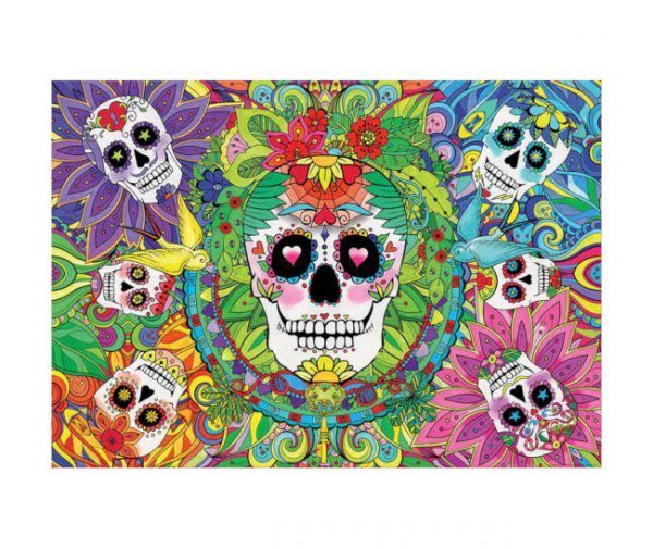 puzzle Calaveras Neón 1000