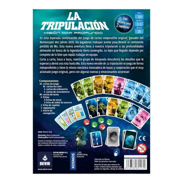 juego cooperativo Tripulación Mar Profundo